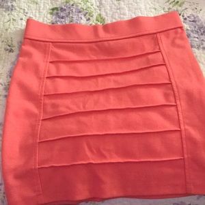 Peachy colored skirt